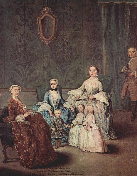 Pietro Longhi Portrait of the family Sagredo oil painting picture